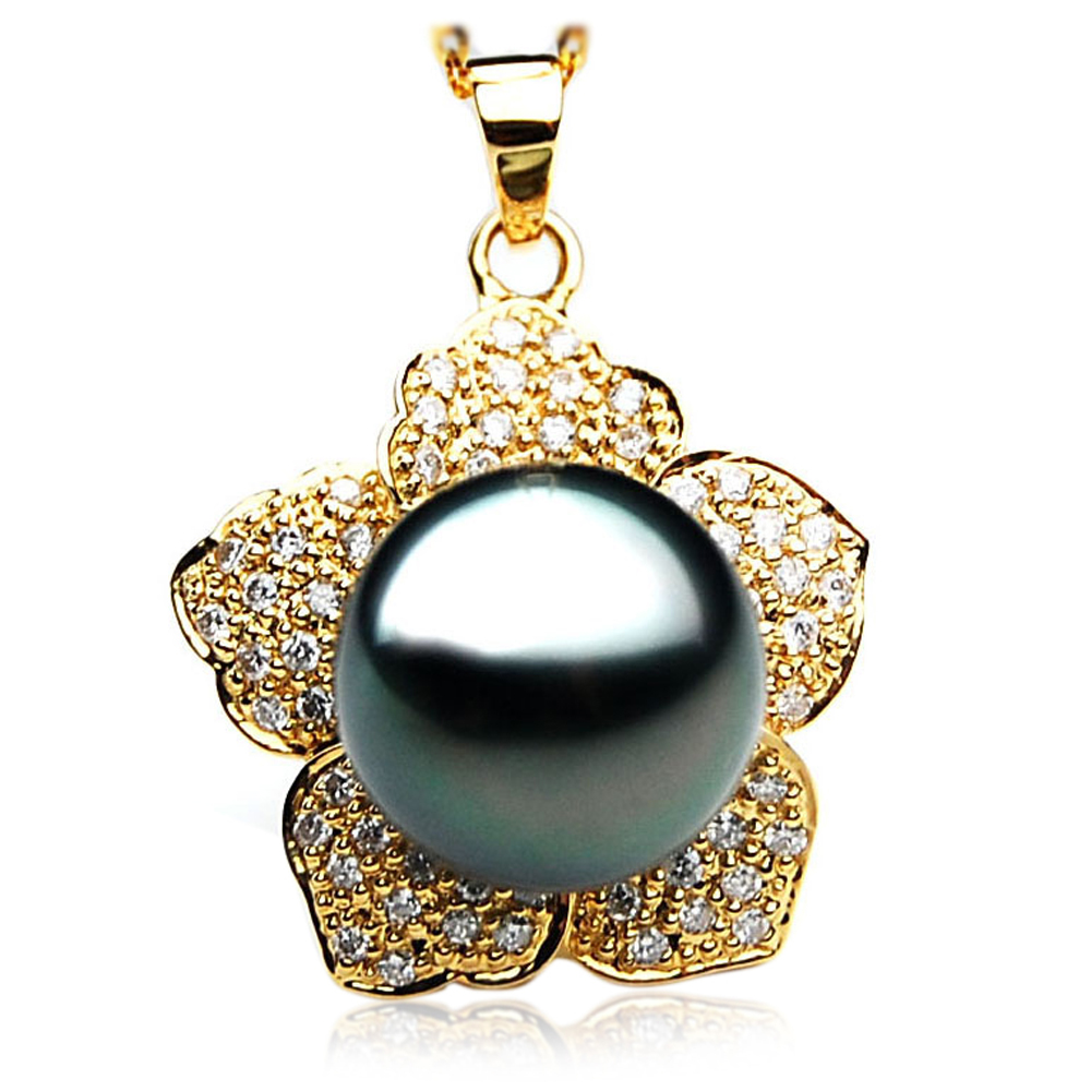  Tahitian Black pendant   